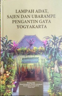 Lampah Adat, Sajen dan Ubarampe Pengantin Gaya Yogyakarta
